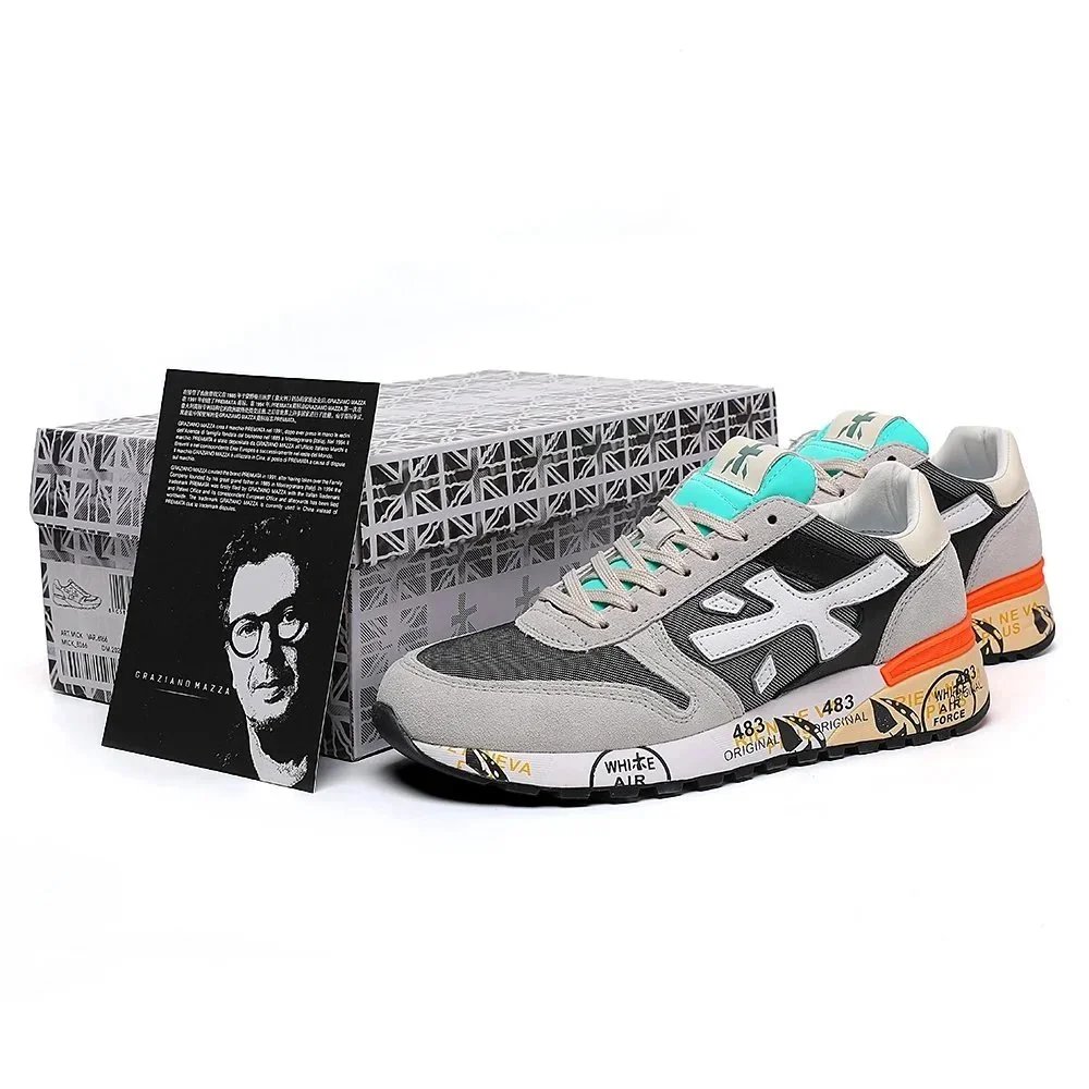 Premiata Sneakers MICK low-top with graphic-print midsoles product image