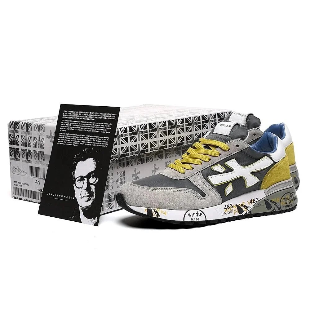 Premiata Sneakers MICK low-top with graphic-print midsoles product image