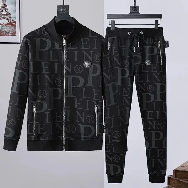 Philipp Plein Tracksuits Graphic zip-up tracksuit set product detail image 6