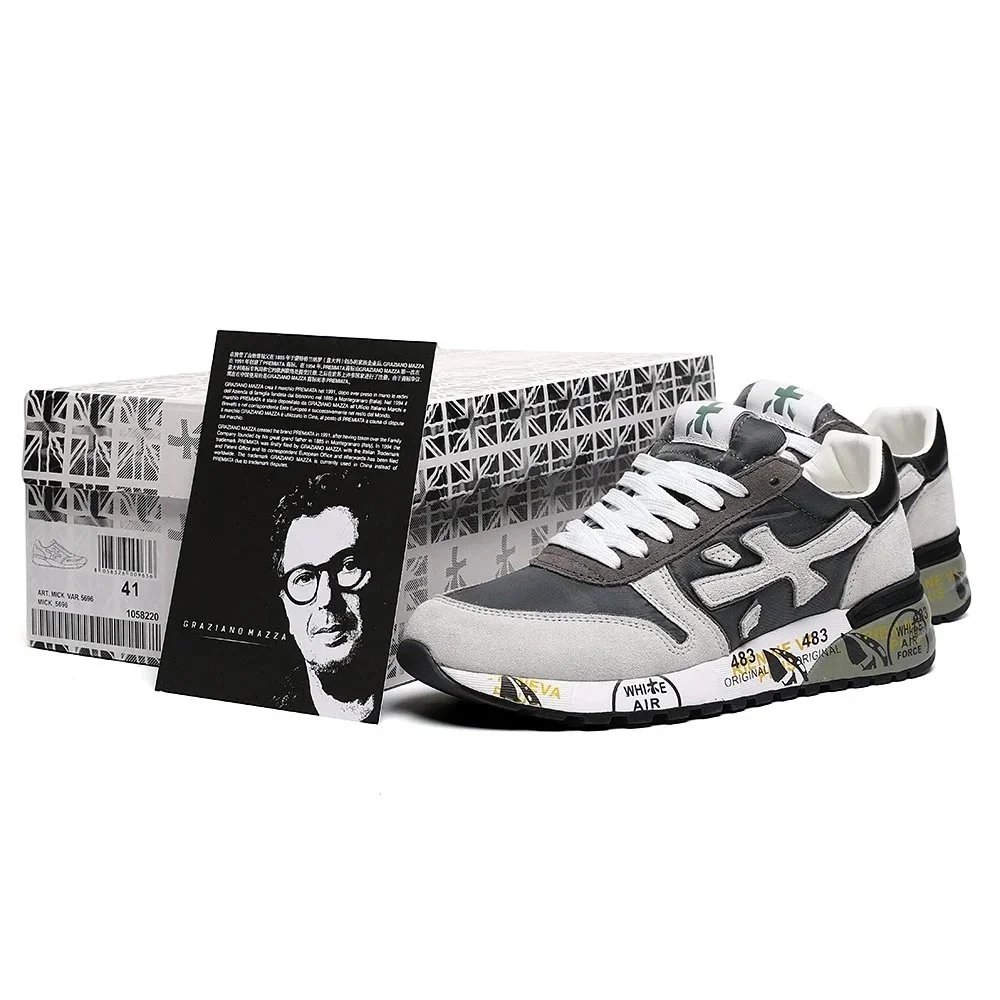 Premiata Sneakers MICK low-top with graphic-print midsoles product image