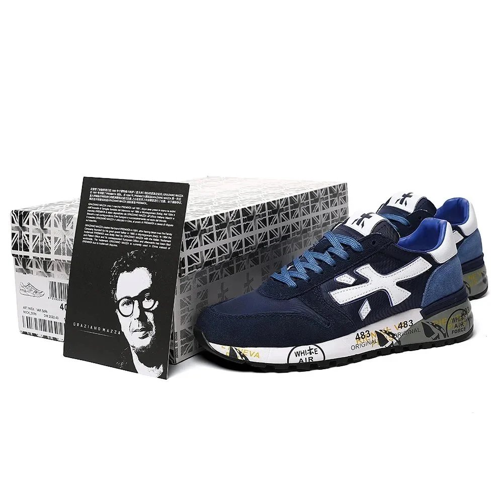 Premiata Sneakers MICK low-top with graphic-print midsoles product image