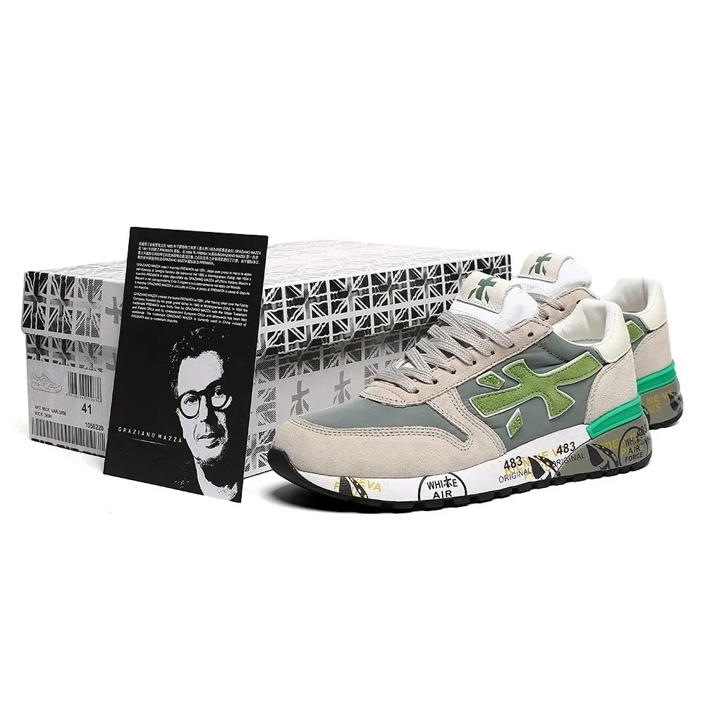Premiata Sneakers MICK low-top with graphic-print midsoles product image