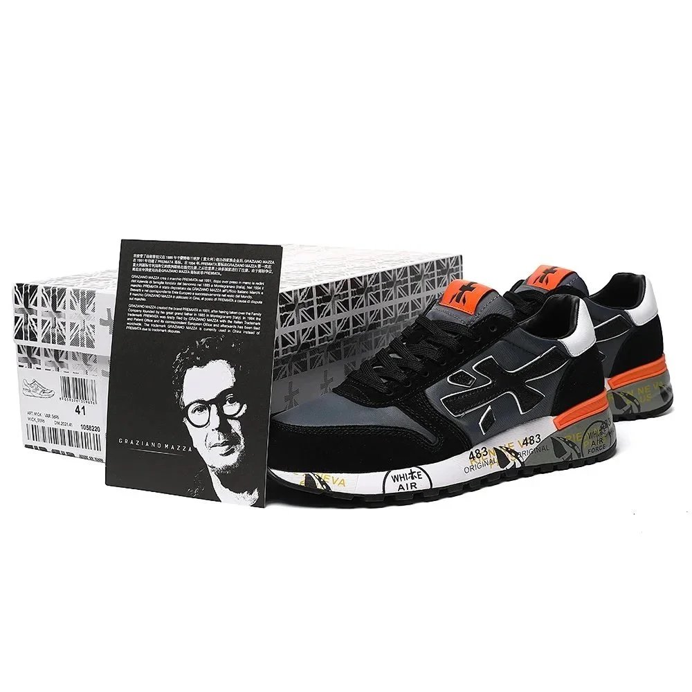 Premiata Sneakers MICK low-top with graphic-print midsoles product image