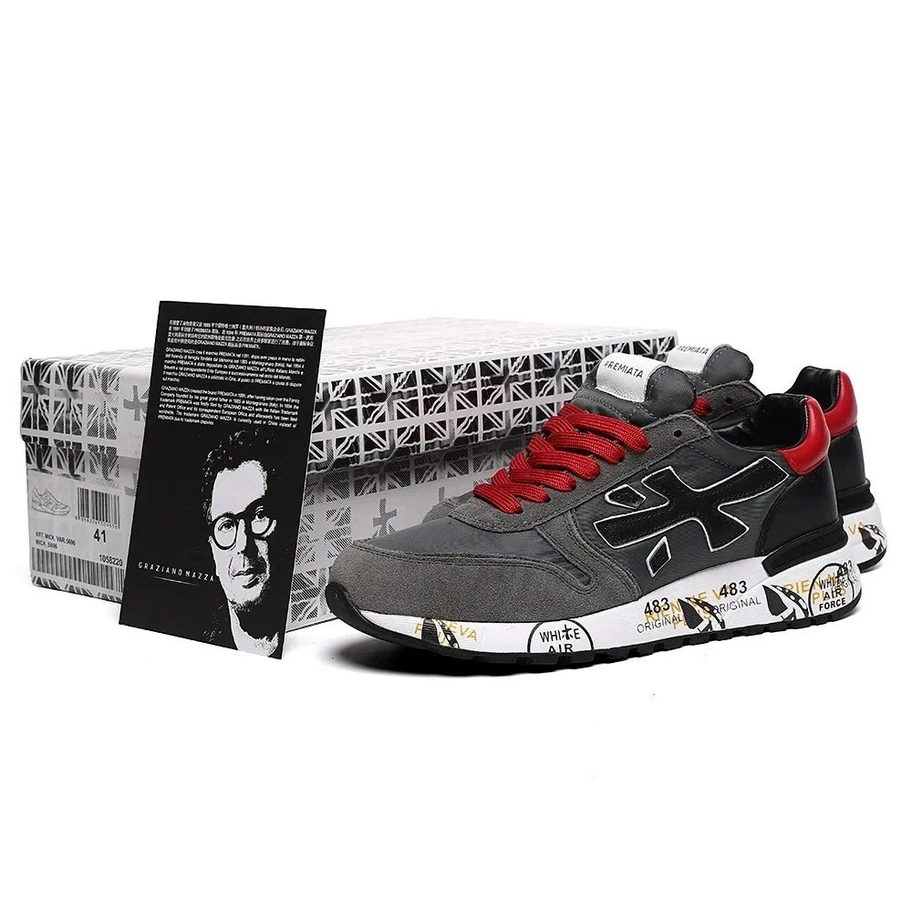 Premiata Sneakers MICK low-top with graphic-print midsoles product image
