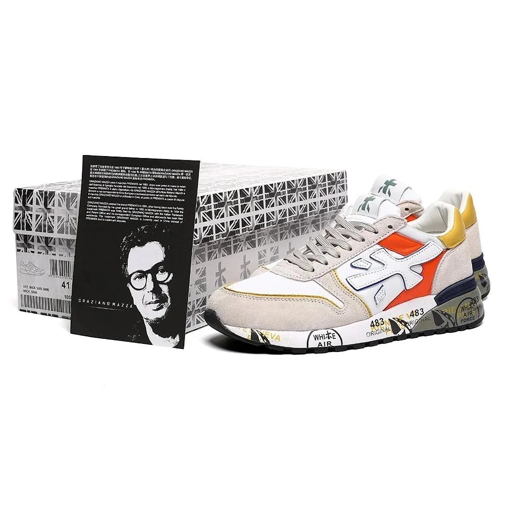 Premiata Sneakers MICK low-top with graphic-print midsoles product image