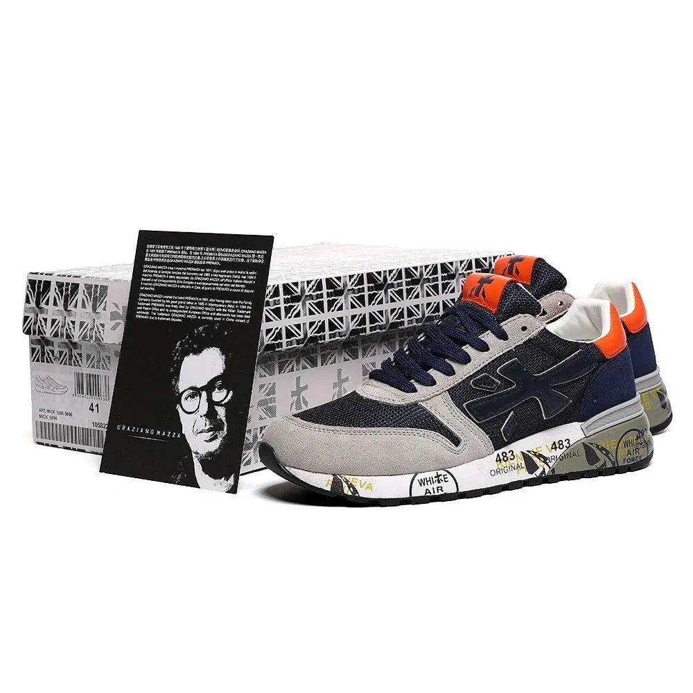 Premiata Sneakers MICK low-top with graphic-print midsoles product image