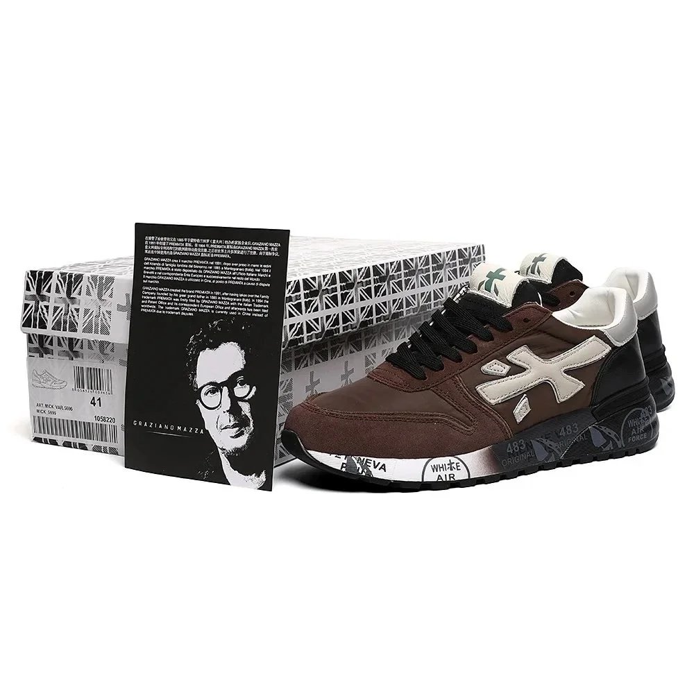 Premiata Sneakers MICK low-top with graphic-print midsoles product image