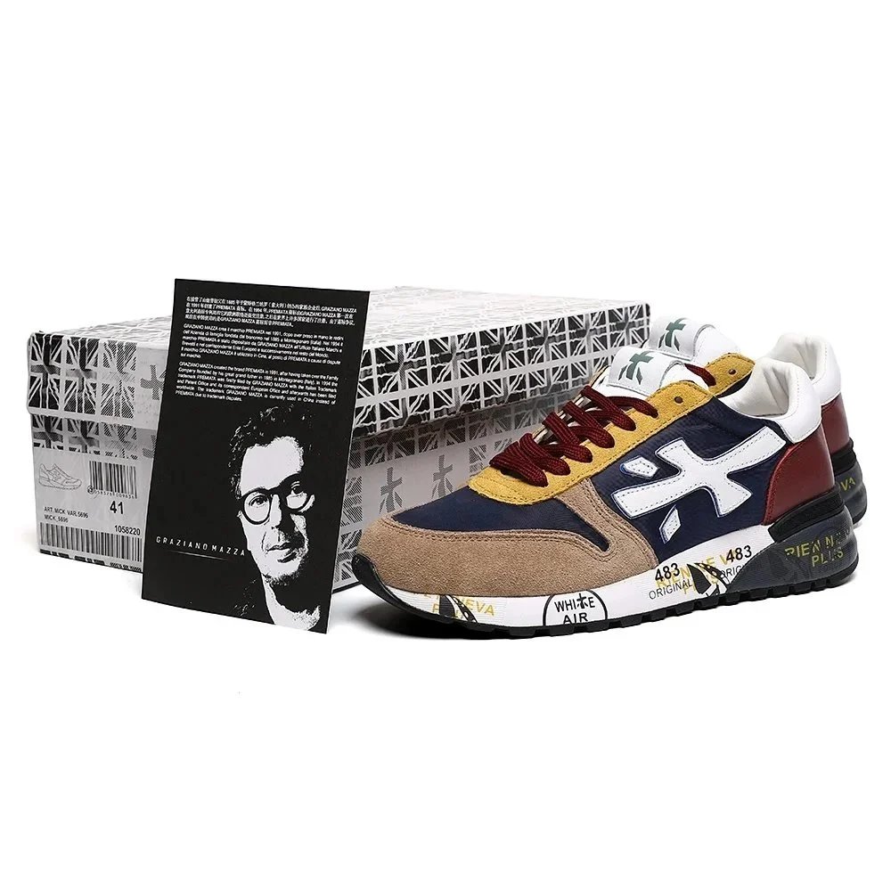 Premiata Sneakers MICK low-top with graphic-print midsoles product image