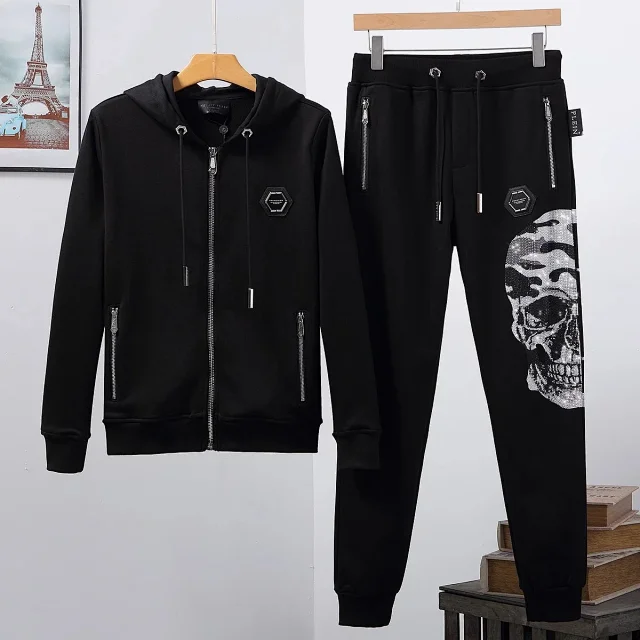Philipp Plein Tracksuits Graphic zip-up tracksuit set product detail image 4