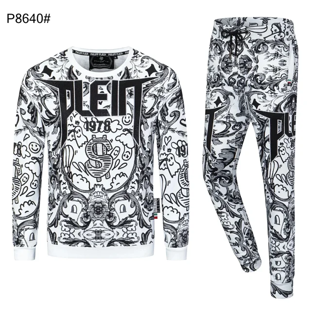 Philipp Plein Tracksuits Graphic zip-up tracksuit set product detail image 7