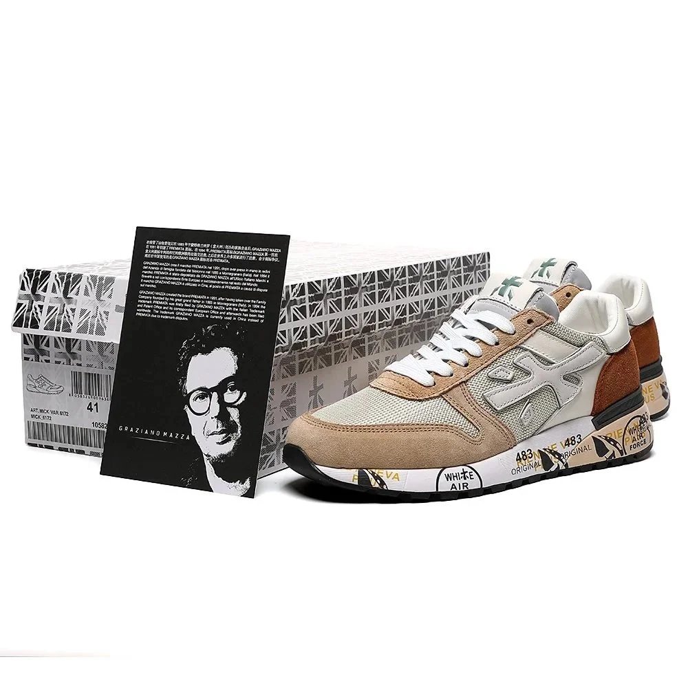 Premiata Sneakers MICK low-top with graphic-print midsoles product image