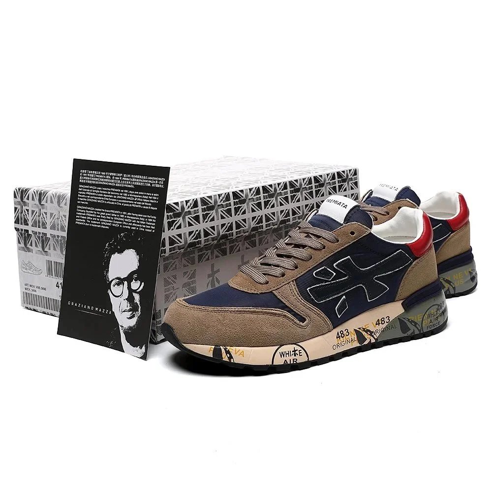 Premiata Sneakers MICK low-top with graphic-print midsoles product image