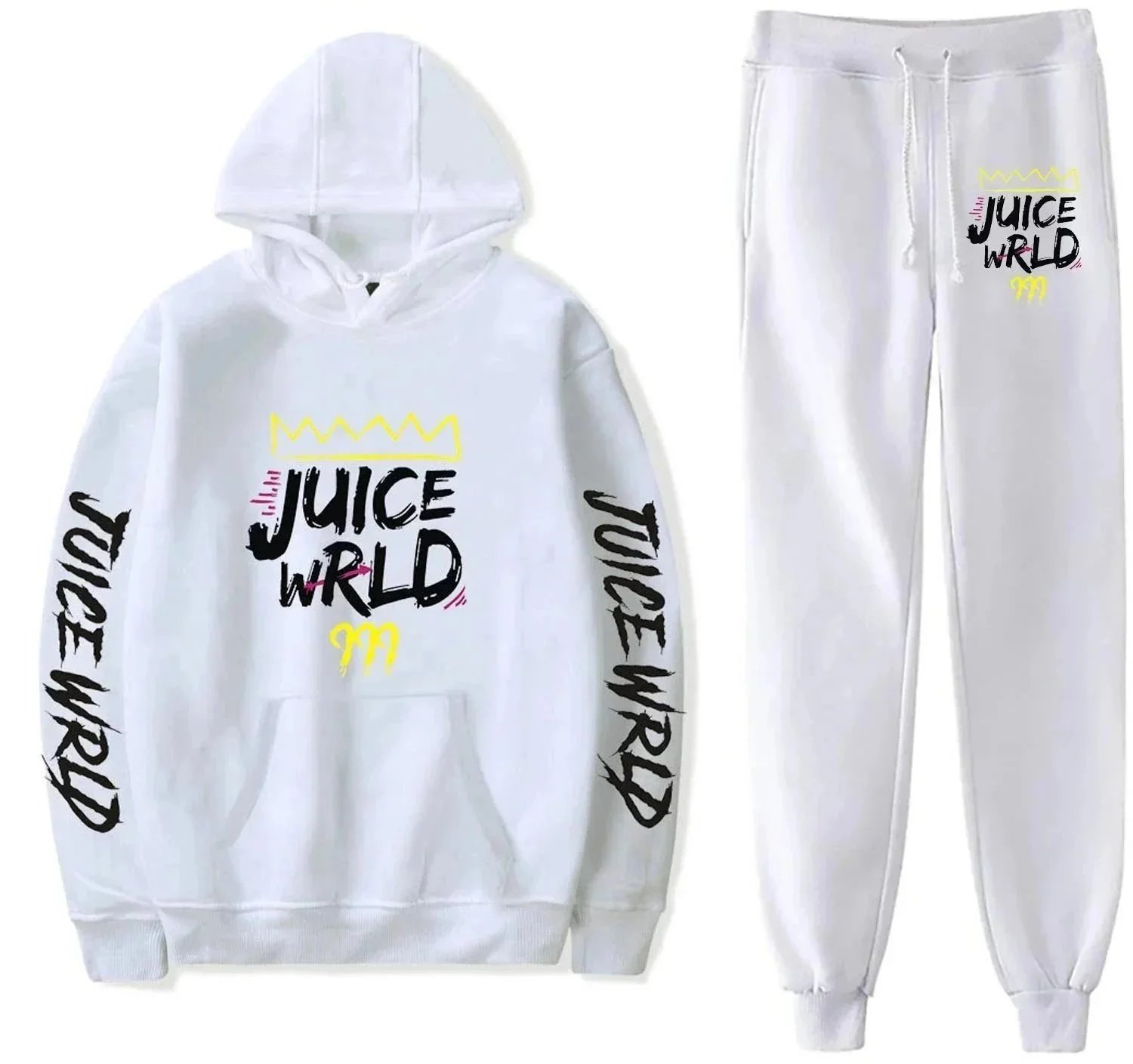 Juice WRLD Matching Sets Printed Hoodie and Jogger Set image 13