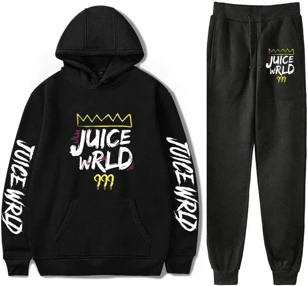 Juice WRLD Matching Sets Printed Hoodie and Jogger Set image 14