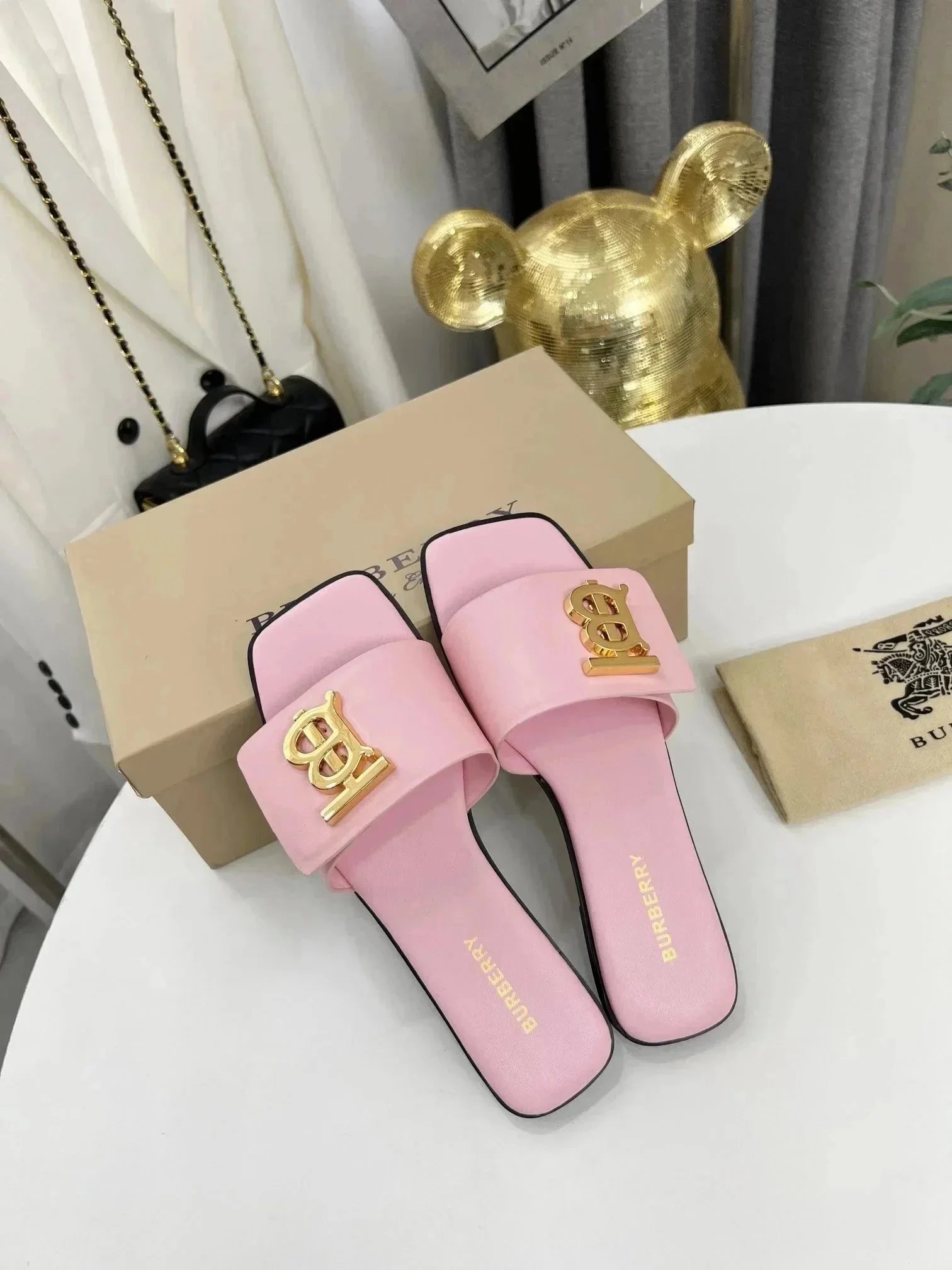 Burberry Sandals Check-Pattern Slide image 11