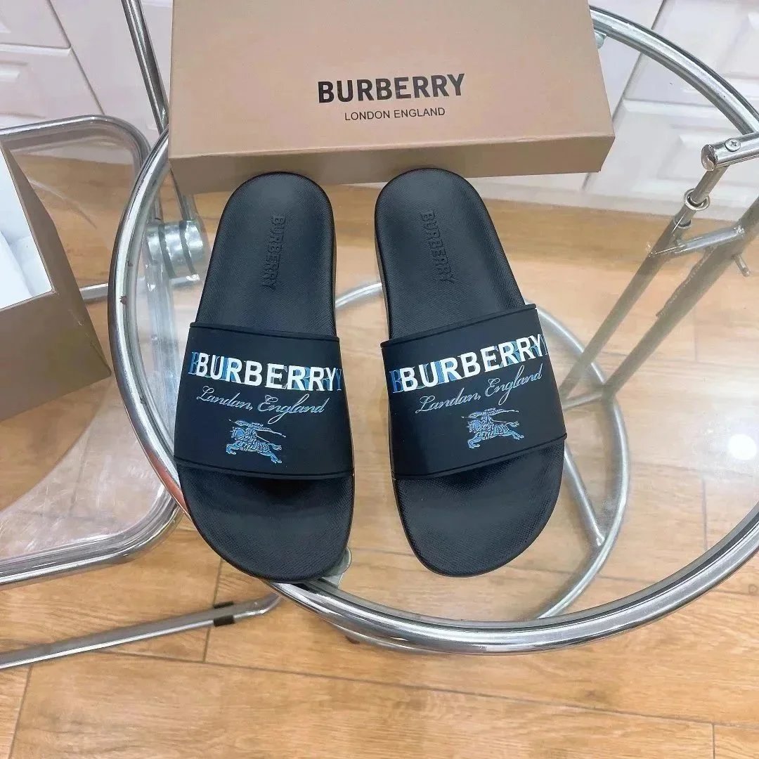 Burberry Sandals Check-Pattern Slide — 25