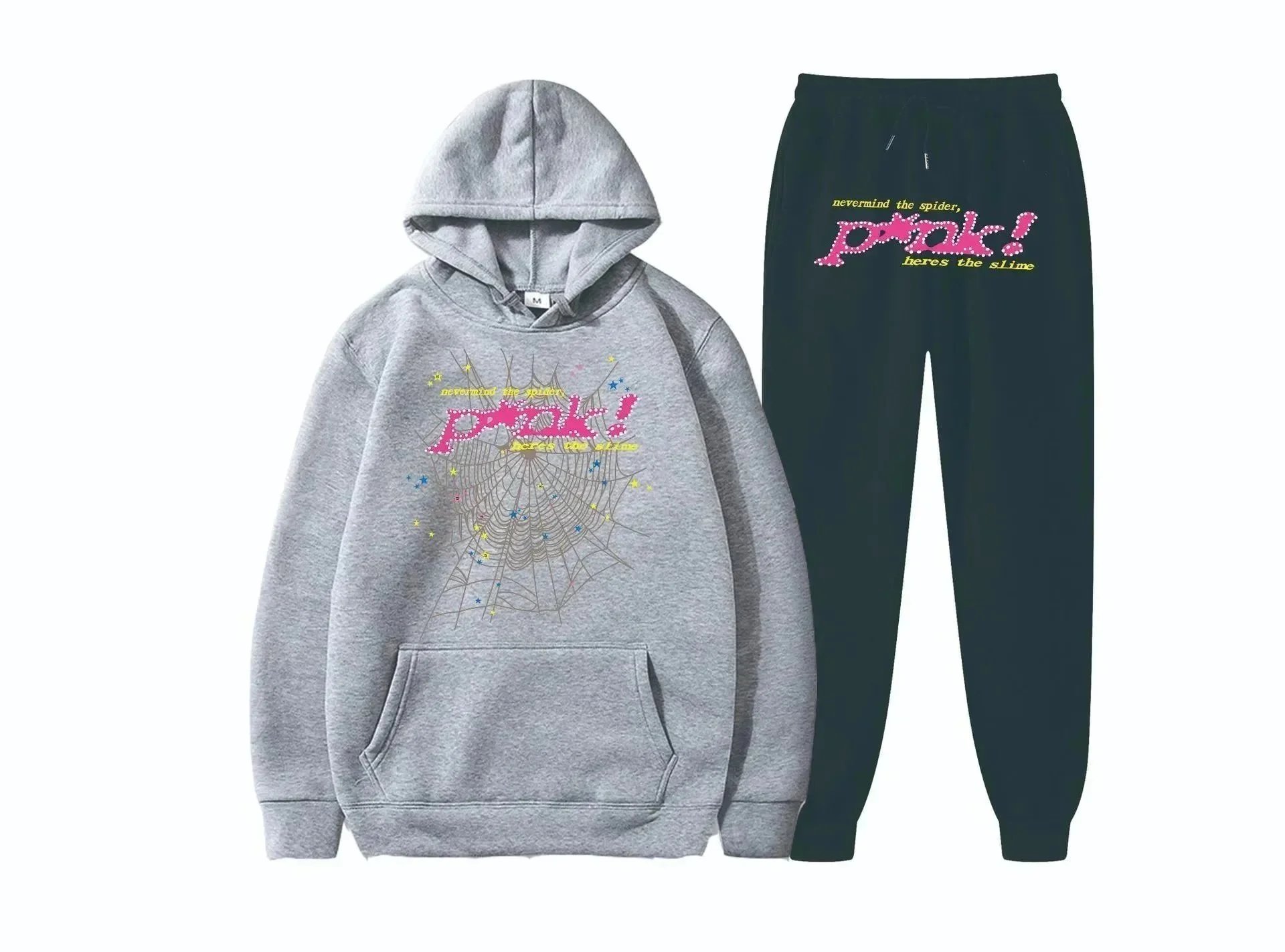 Unbranded Tracksuits Spiderweb Graphic Hooded Tracksuit — ALBB-21