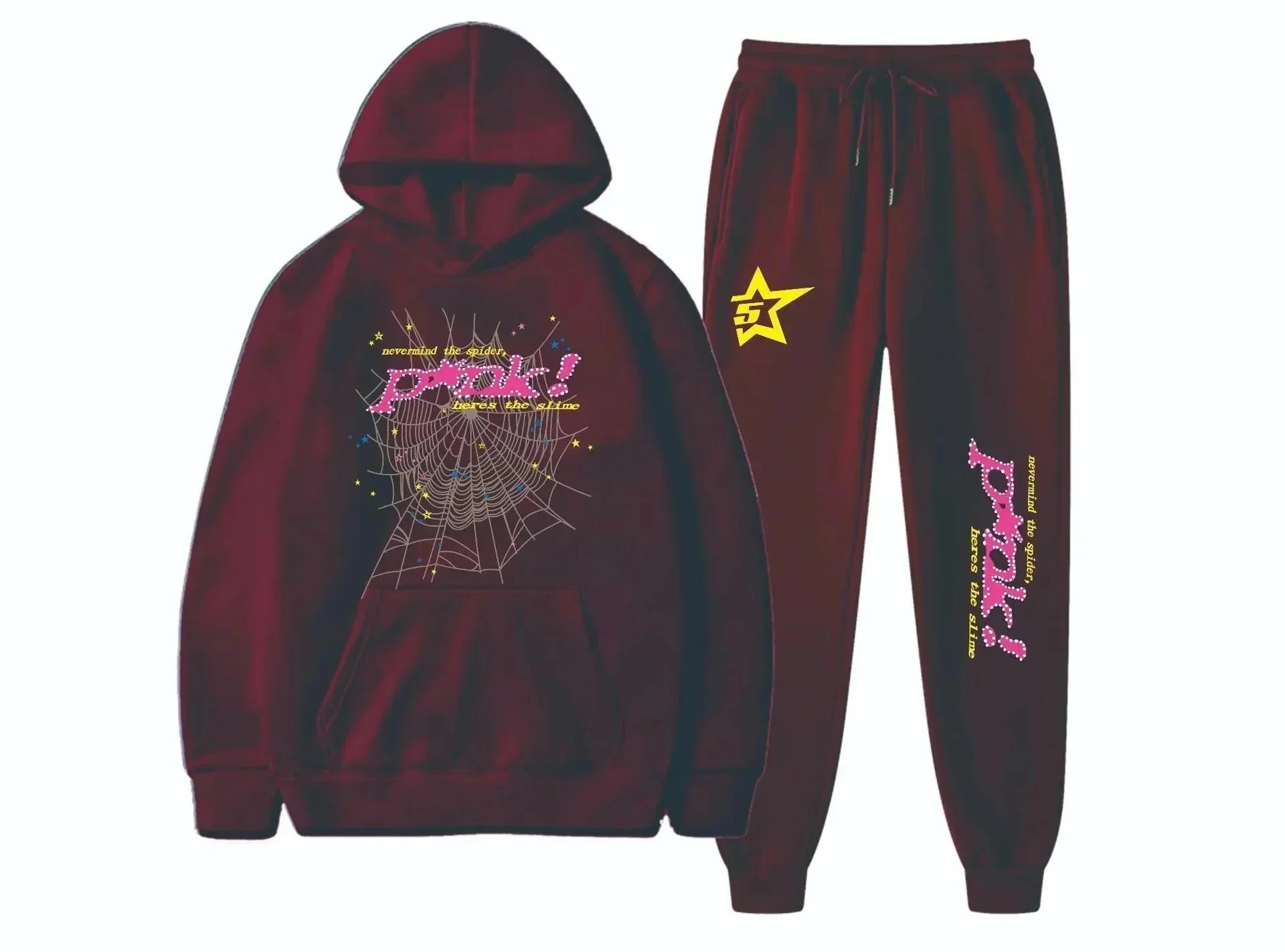 Unbranded Tracksuits Spiderweb Graphic Hooded Tracksuit — ALBB-26