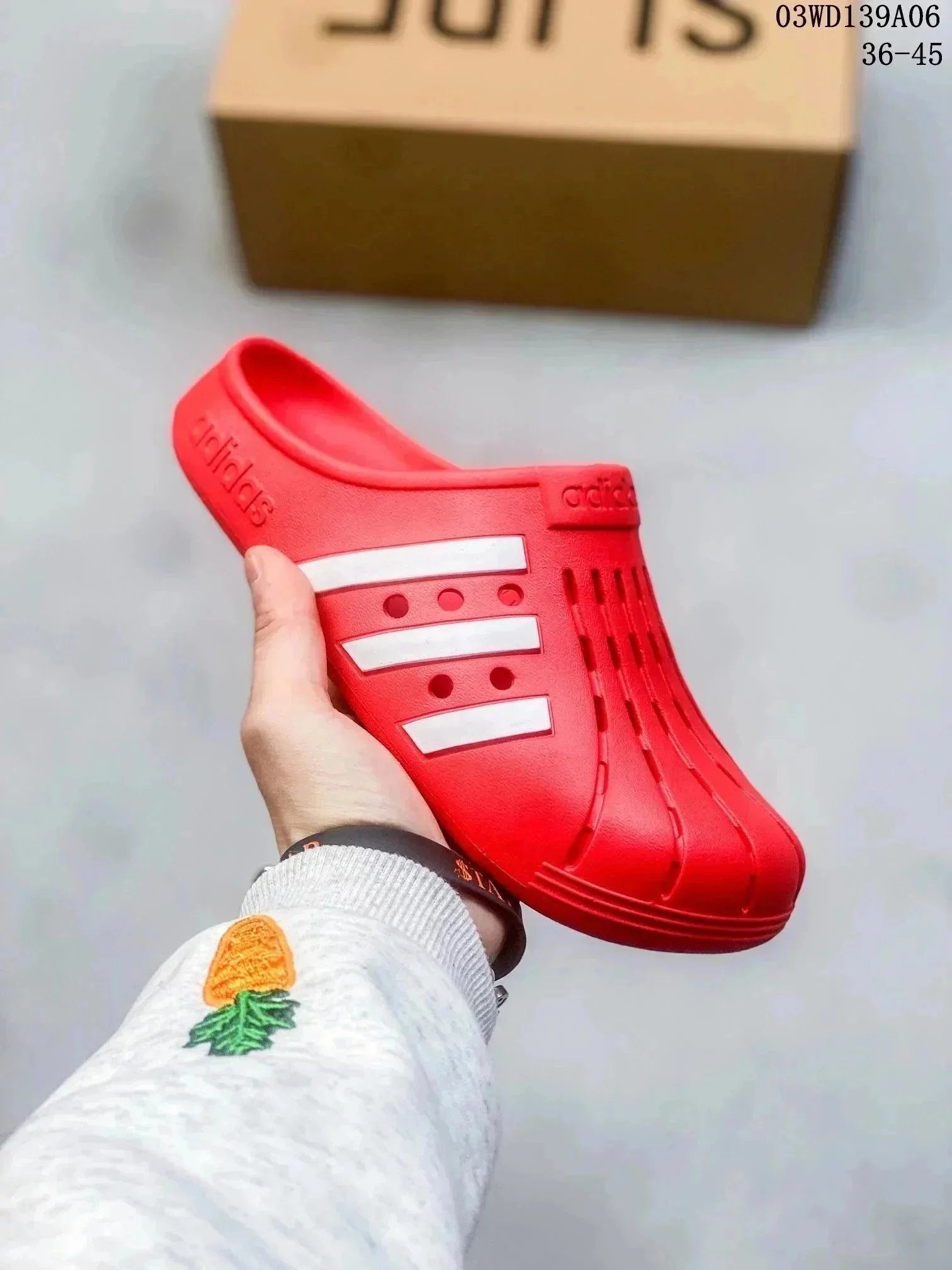 Adidas Slippers Open-Back Three-Stripe Clogs image 2