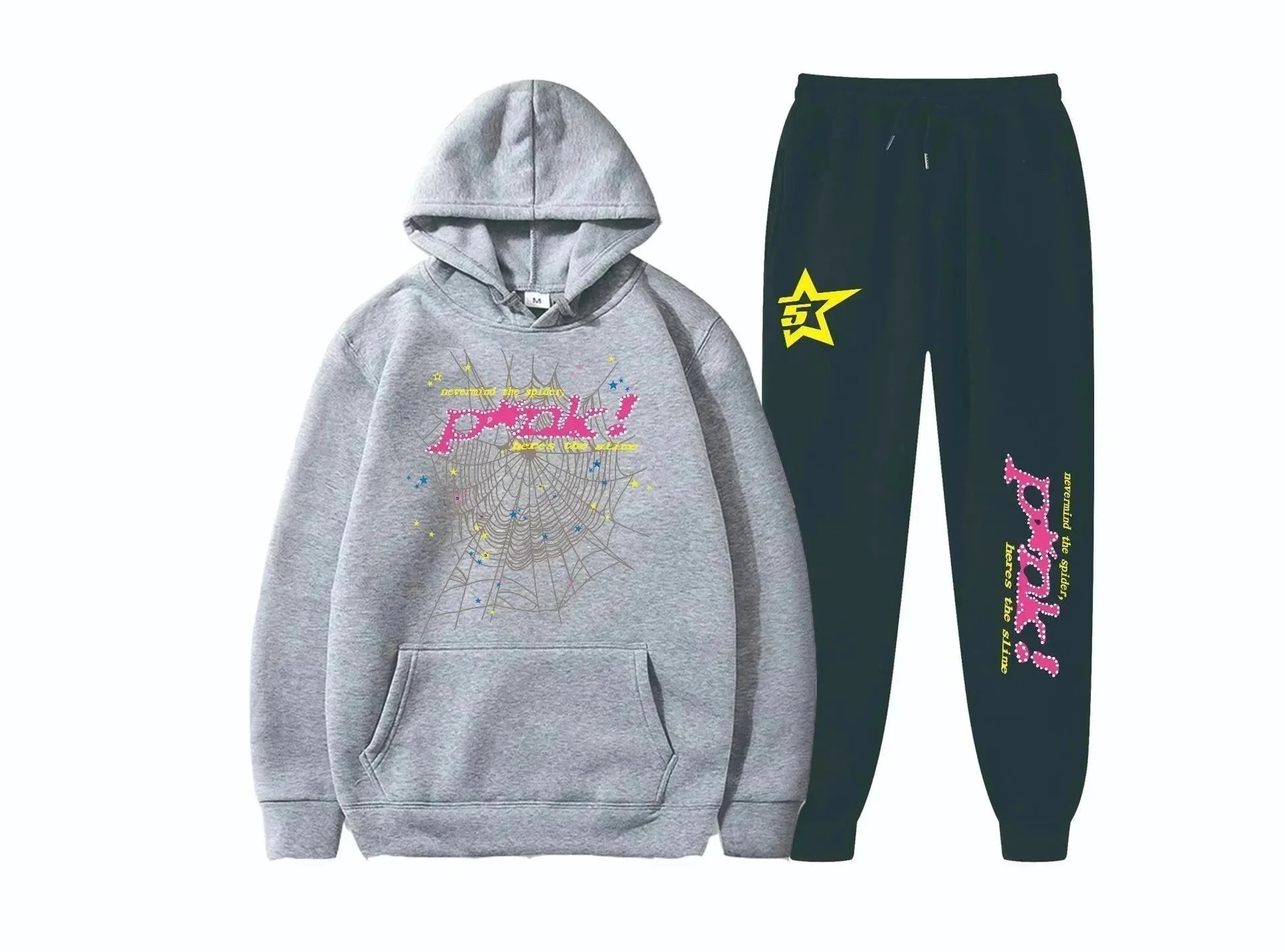 Unbranded Tracksuits Spiderweb Graphic Hooded Tracksuit — ALBB-22