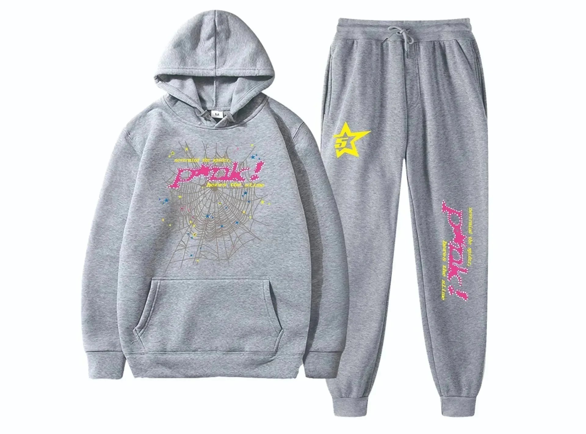 Unbranded Tracksuits Spiderweb Graphic Hooded Tracksuit — ALBB-24