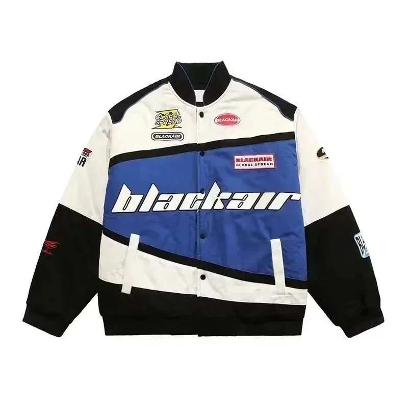 BLACKAID Jackets Color-Block Patch Racing Jacket image 2