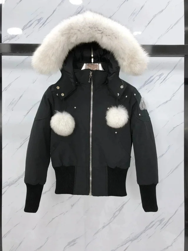 Unbranded Down Jackets Fur-Trim Hooded Bomber product detail image 14