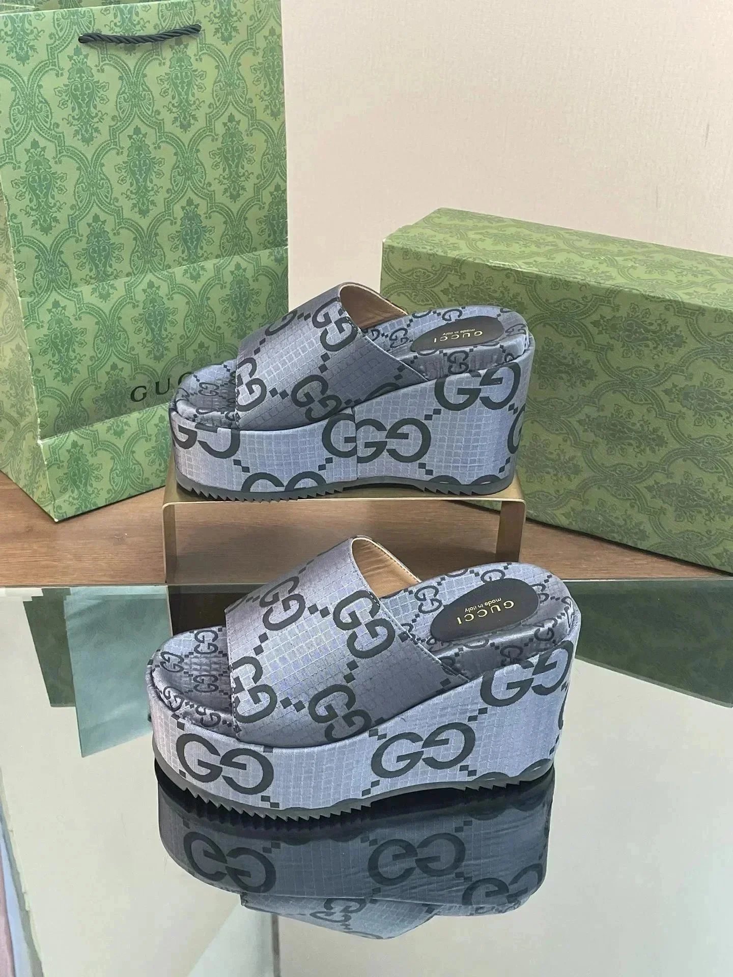 Gucci Sandals GG Monogram Slide image 8