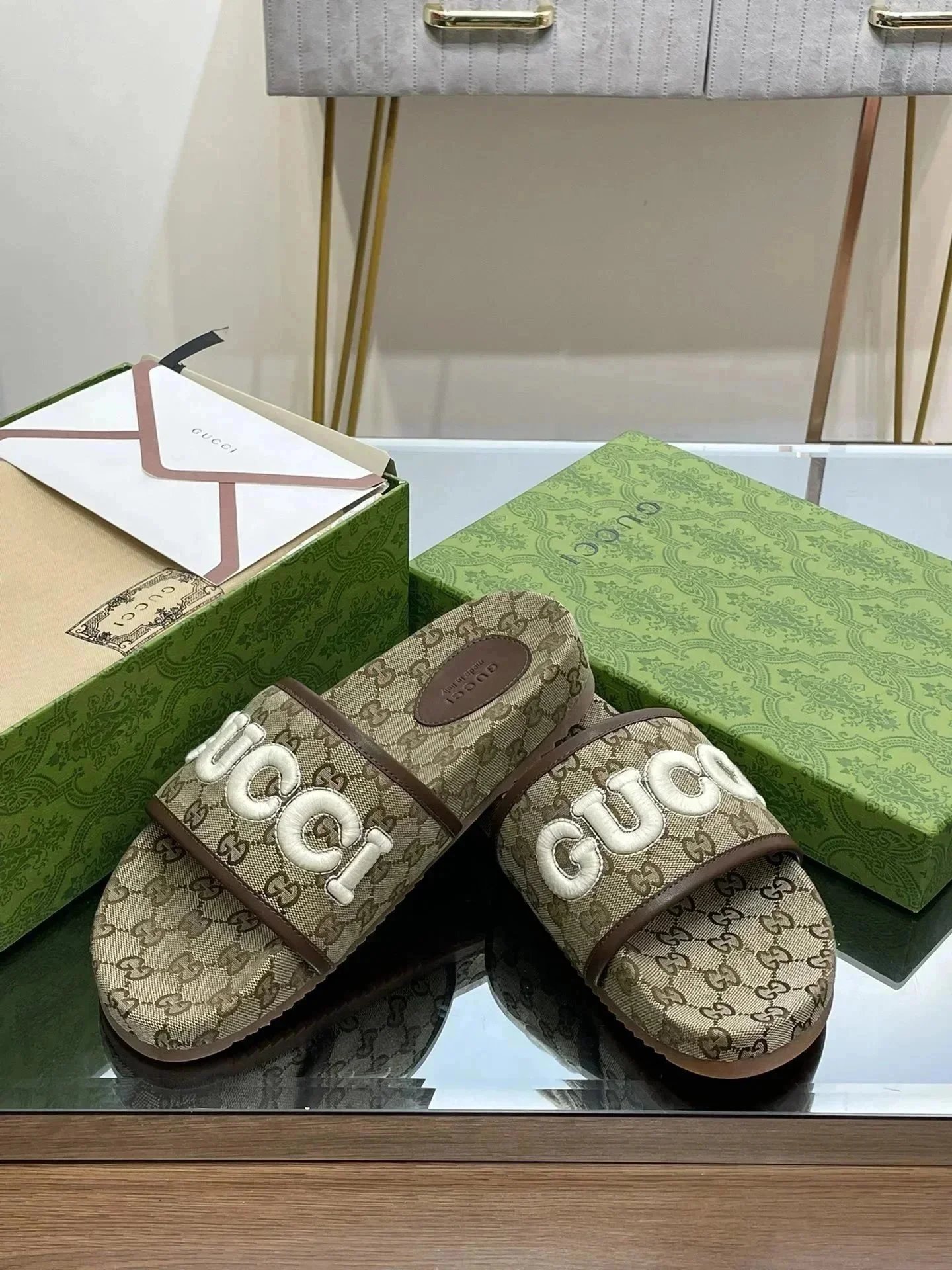 Gucci Sandals GG Monogram Slide image 3