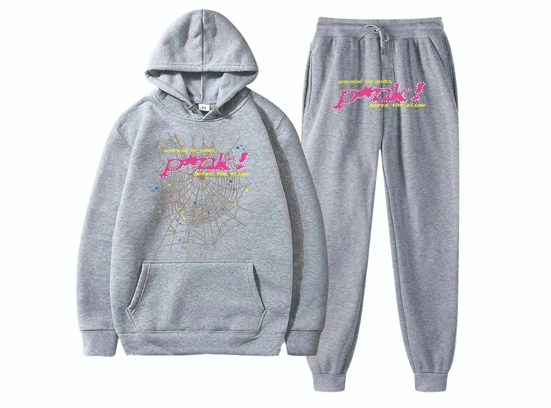 Unbranded Tracksuits Spiderweb Graphic Hooded Tracksuit — ALBB-23