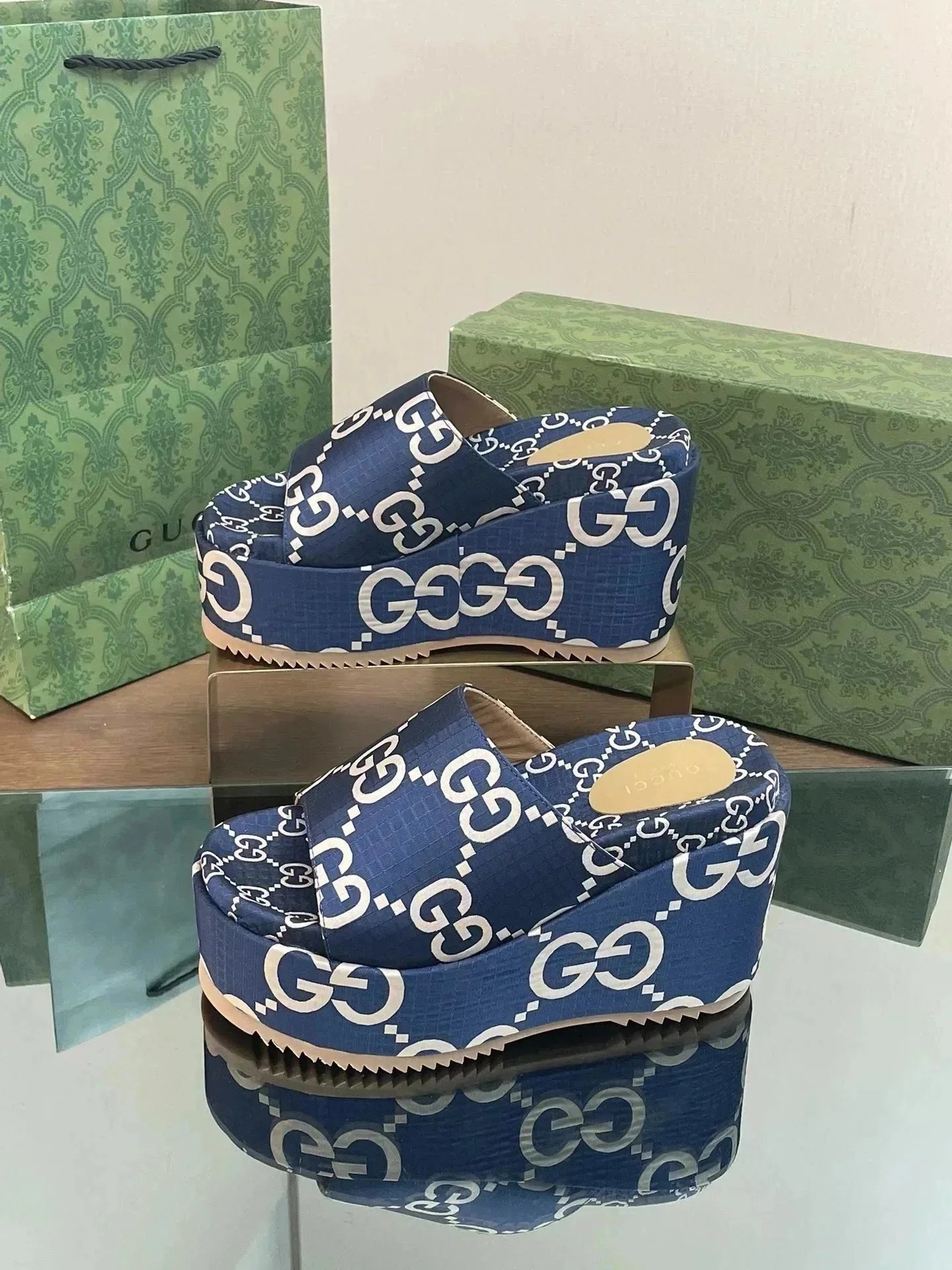 Gucci Sandals GG Monogram Slide image 12