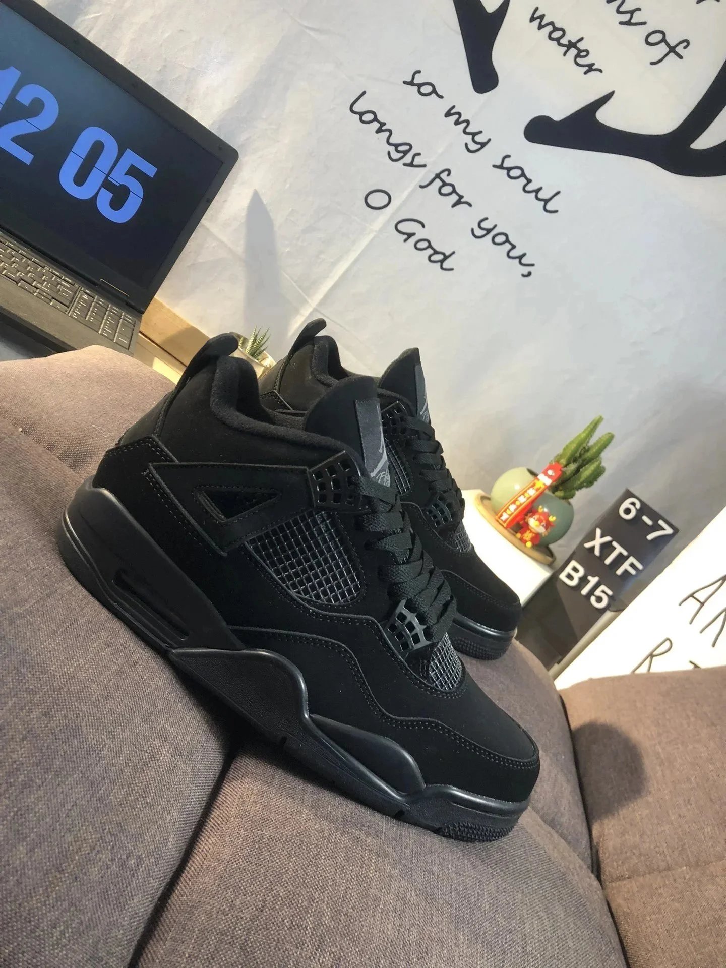 Air Jordan 4 Retro White Cement Reimagined Sneakers - 6