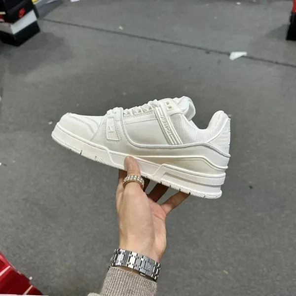 Louis Vuitton Trainer Low Black and White Sneakers - 11