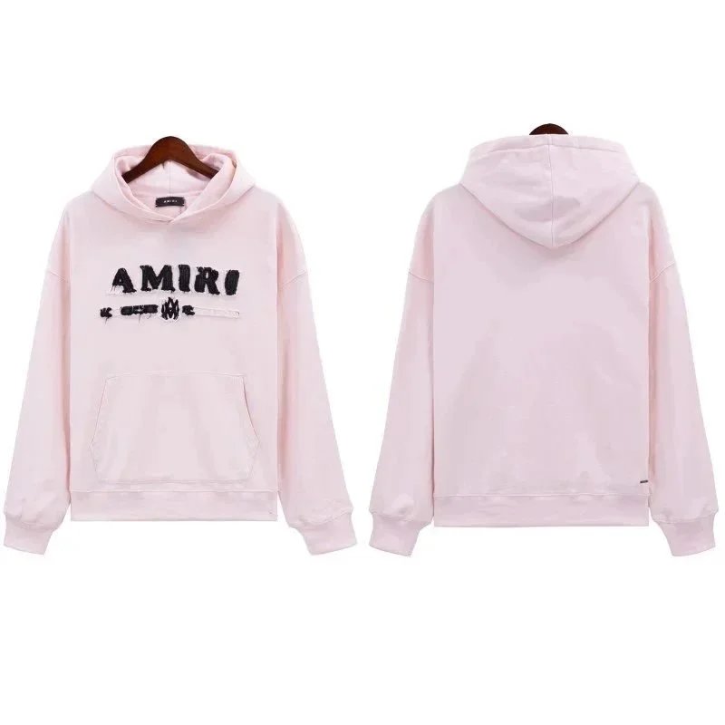 AMIRI Tracksuits Logo Hoodie and Drawstring Pants — ALBB-005 Pink Hoodie