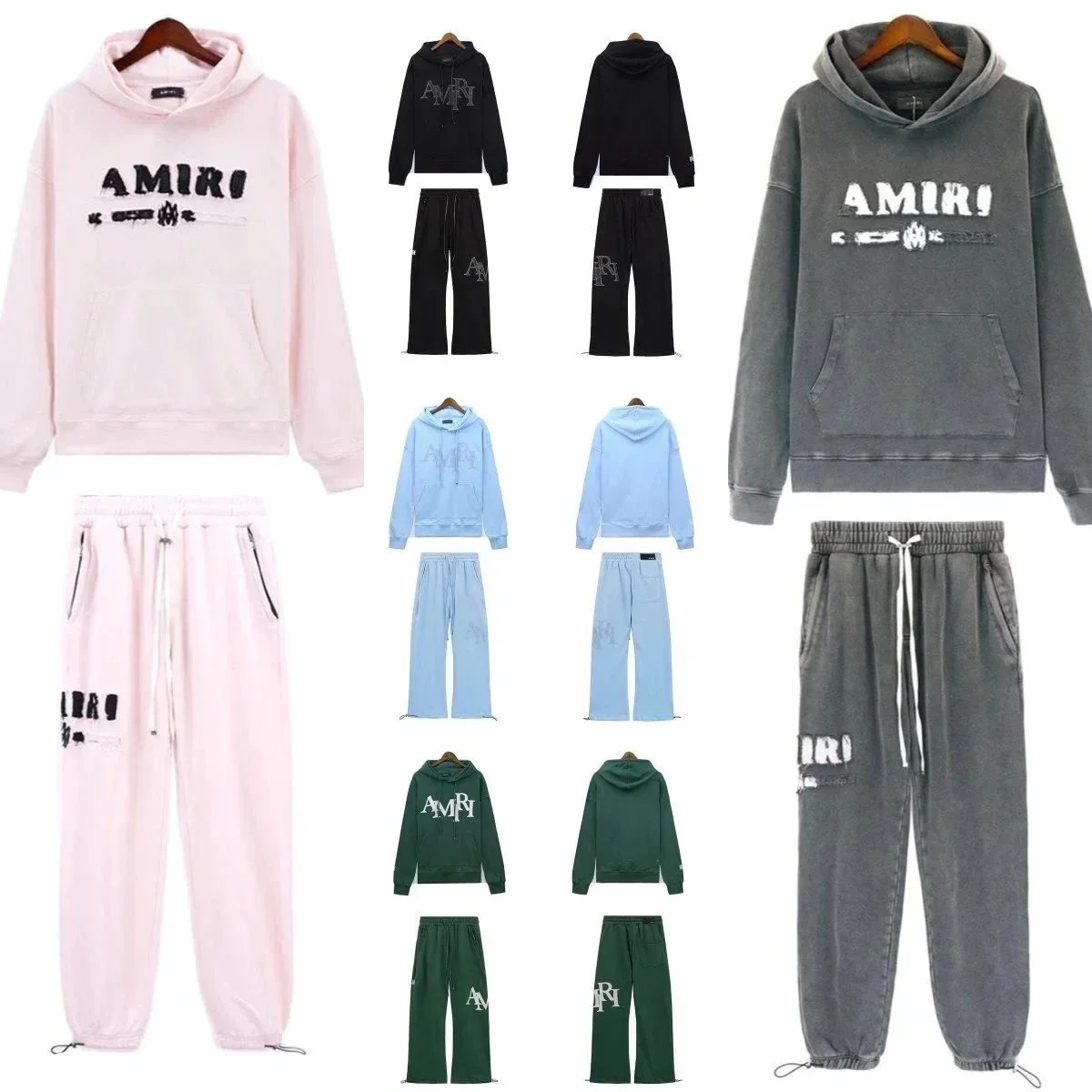 AMIRI Tracksuits Logo Hoodie and Drawstring Pants image 1