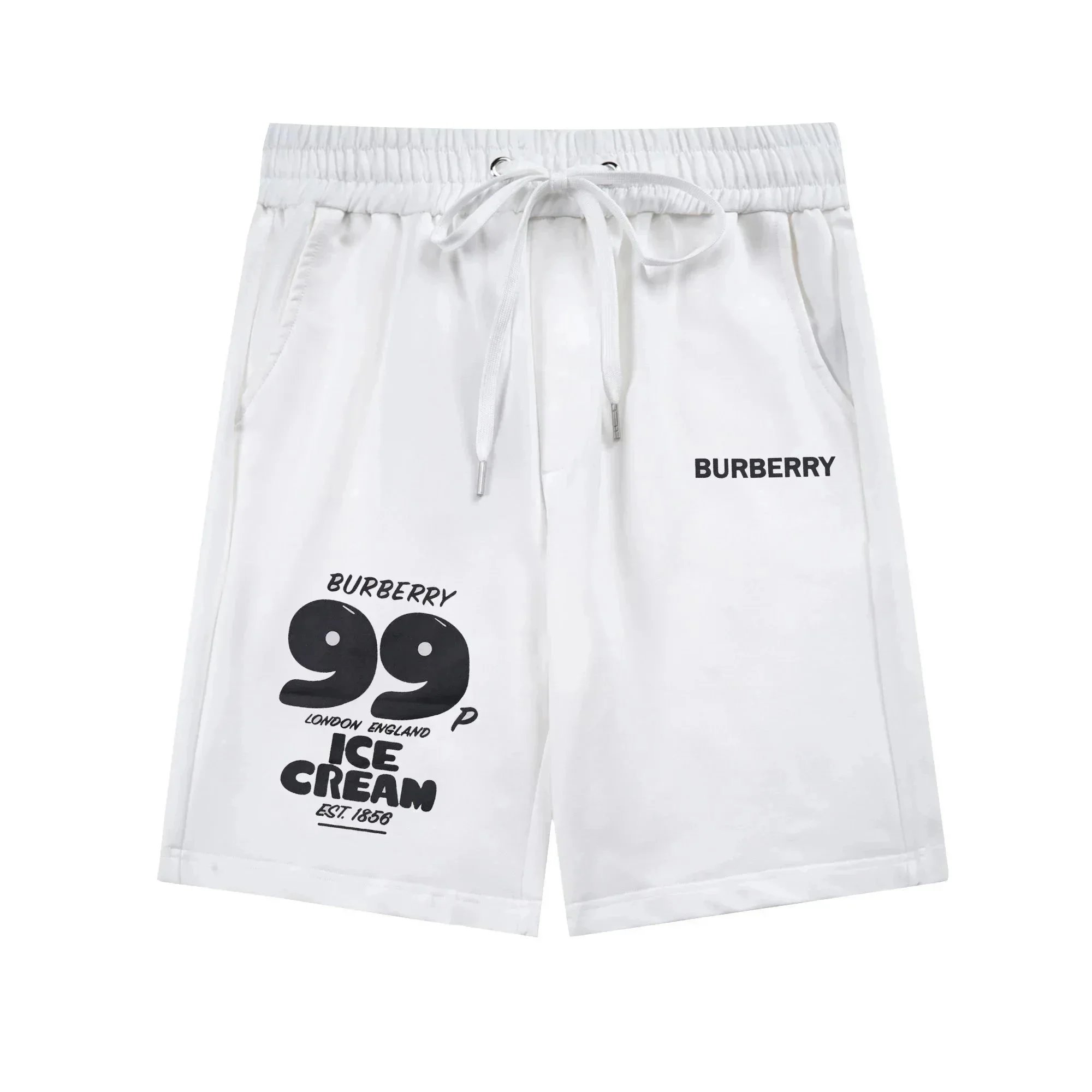 BURBERRY × ICE CREAM Collaboration: Casual Knit Mid-Length Sweatshorts - rep szorty