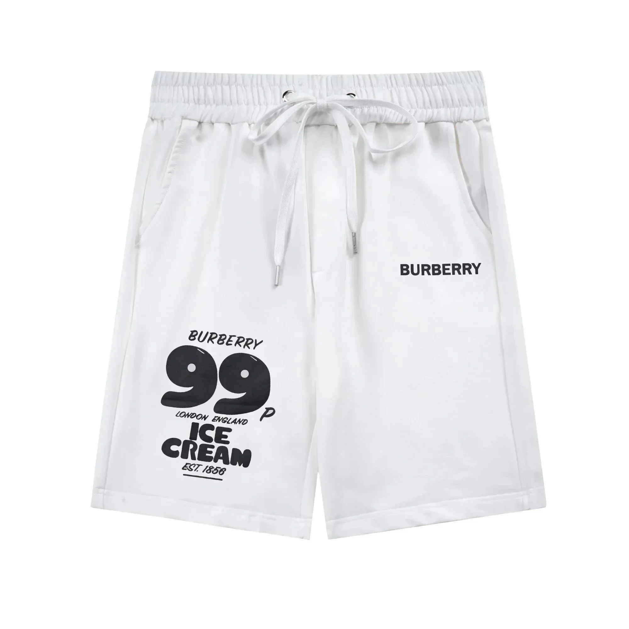 BURBERRY × ICE CREAM Collaboration: Casual Knit Mid-Length Sweatshorts