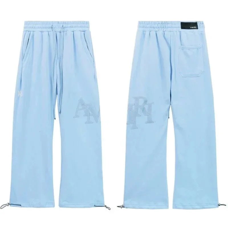 AMIRI Tracksuits Logo Hoodie and Drawstring Pants — ALBB-003 Blue Pants