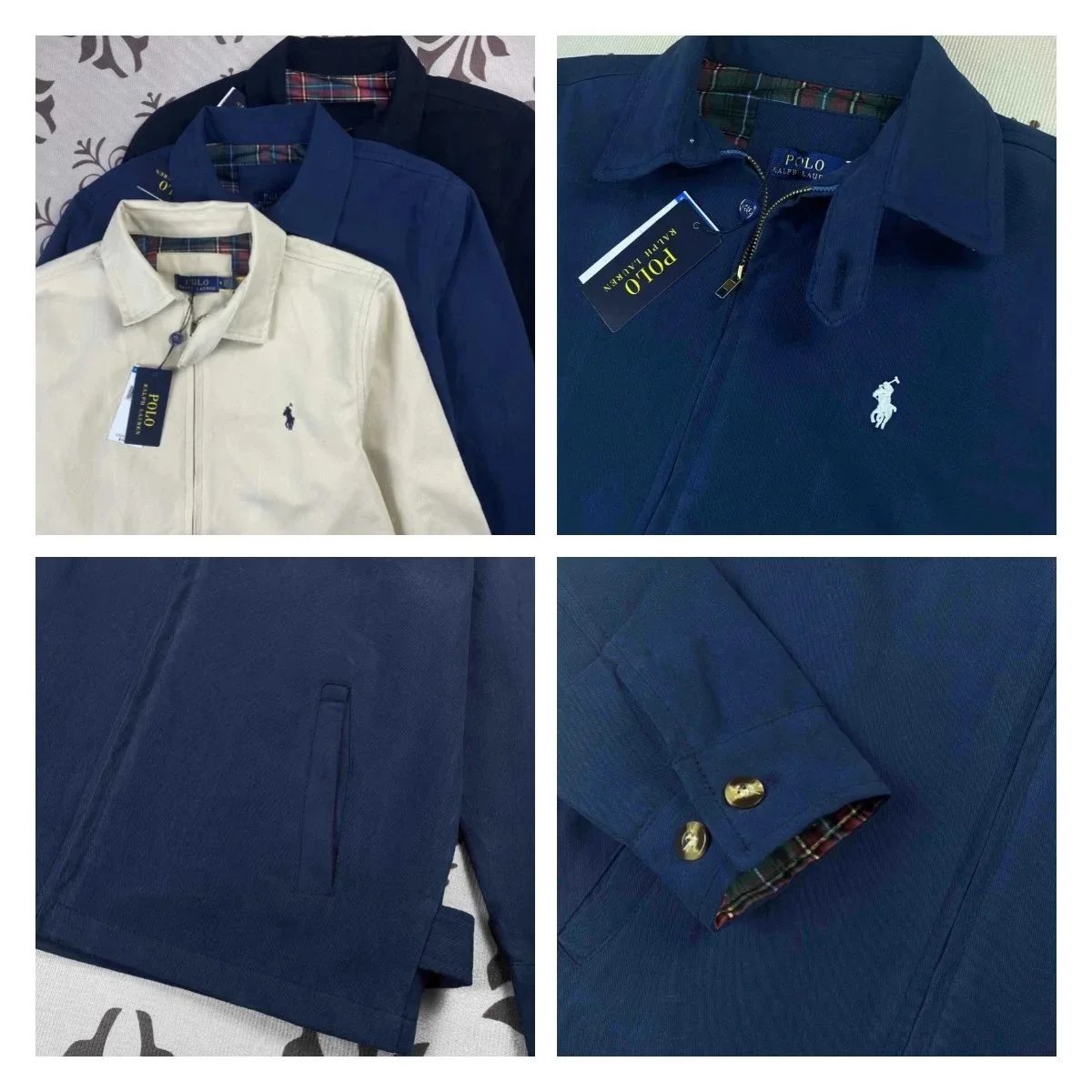 Polo Ralph Lauren Harrington Jacket Beige Outerwear - 8