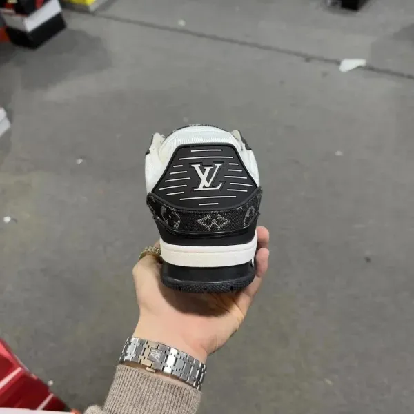 Louis Vuitton Trainer Low Black and White Sneakers - 6