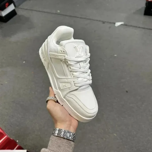 Louis Vuitton Trainer Low Black and White Sneakers - 8