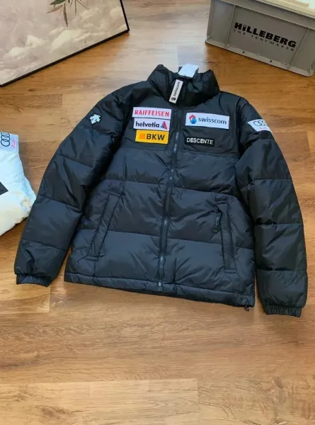 Descente Racing Puffer Jacket Black Down Jacket - 1