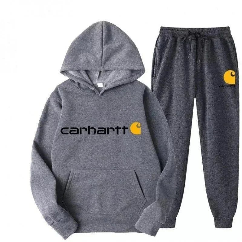 Carhartt Matching Sets Logo Hooded Sweatshirt and Joggers Set — ALBB-027