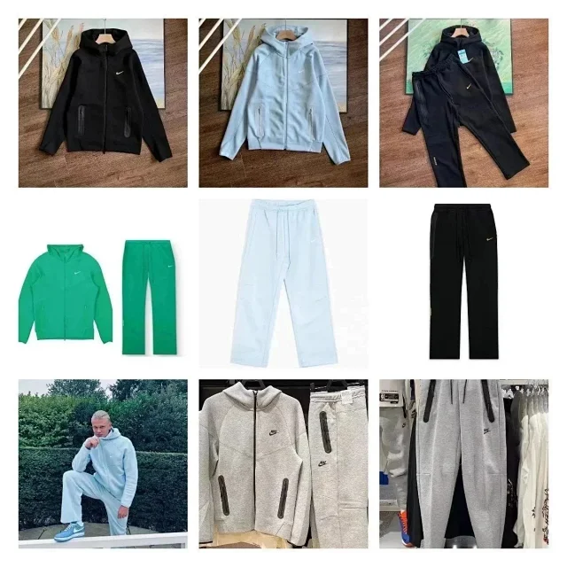 Nike Tracksuits Zip-up hooded tracksuit with tapered trousers product detail image 3