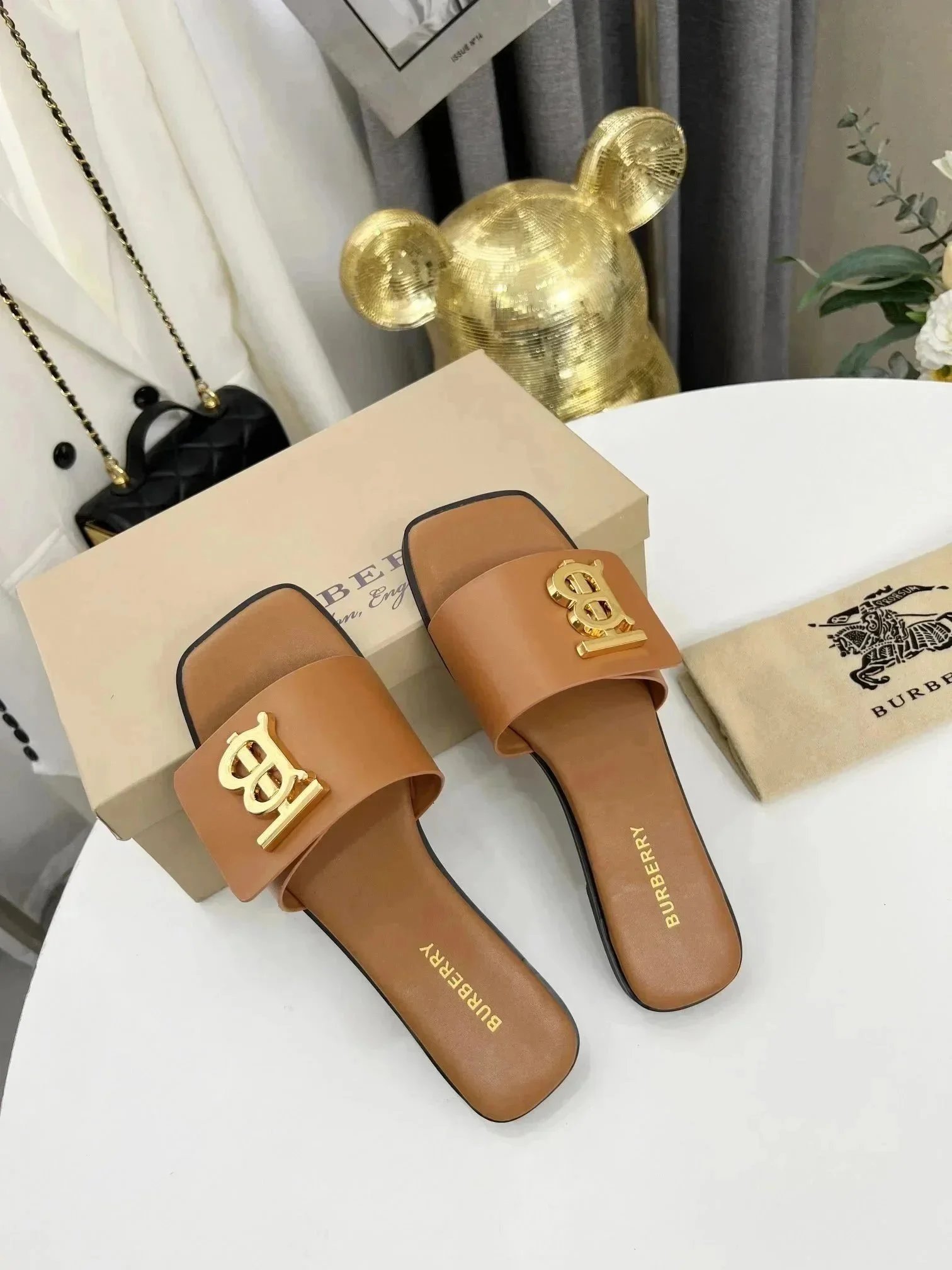Burberry Sandals Check-Pattern Slide image 13
