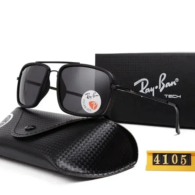 Ray-Ban Eyewear Round and rectangular polarized sunglasses product detail image 21