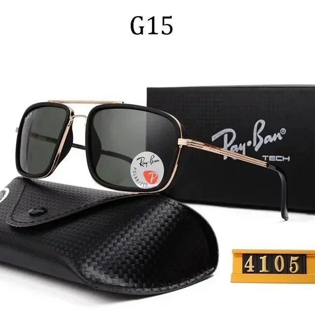 Ray-Ban Eyewear Round and rectangular polarized sunglasses product detail image 18