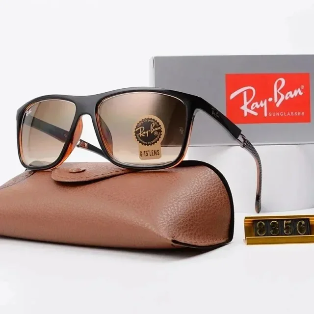 Ray-Ban Eyewear Round and rectangular polarized sunglasses product detail image 1