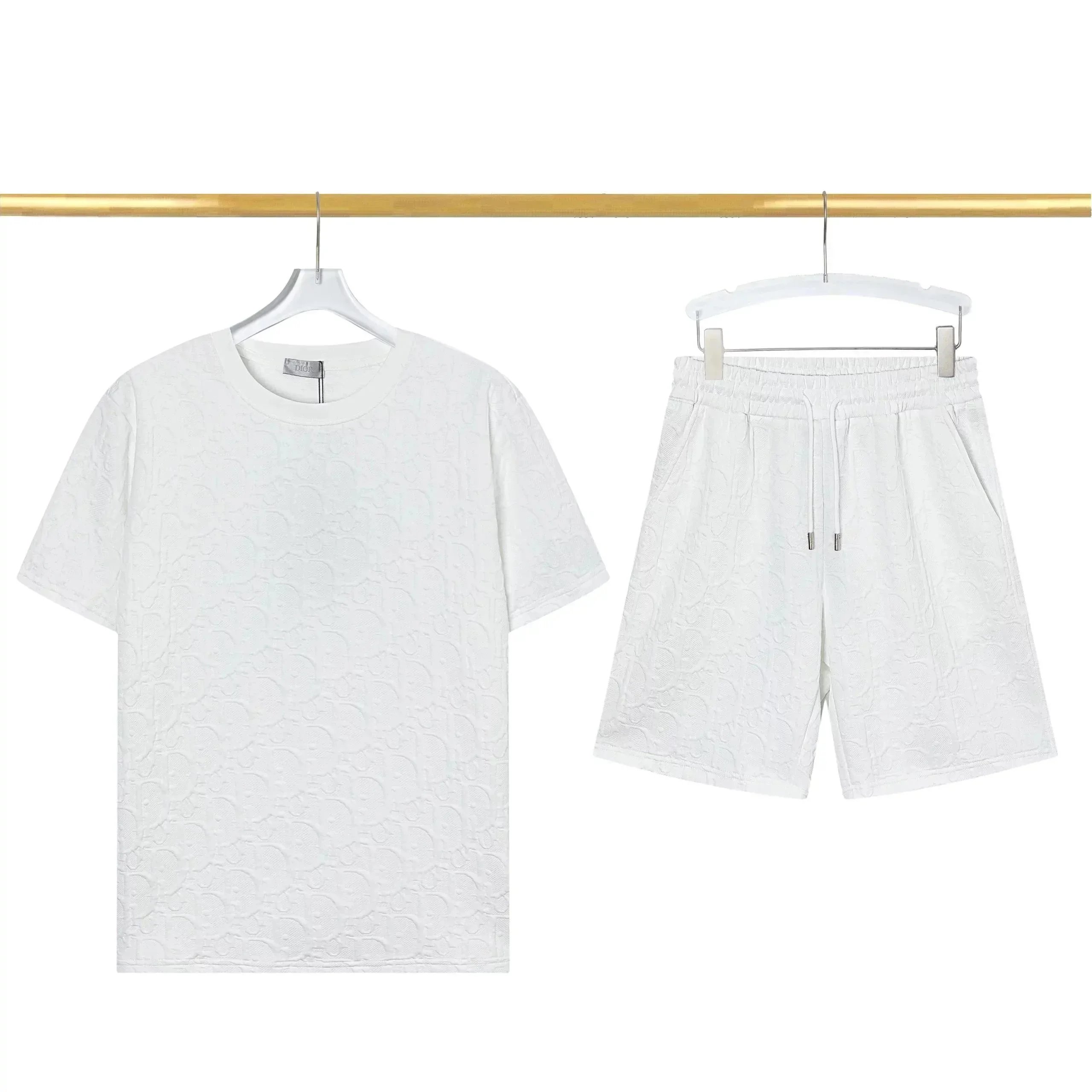 Dior Matching Sets Short-Sleeve T-Shirt and Shorts Set — CKTZ-003 White