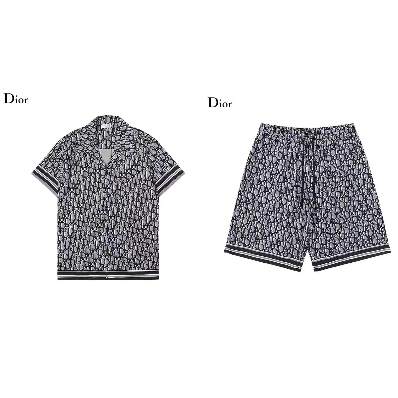 Dior Matching Sets Short-Sleeve T-Shirt and Shorts Set — 27